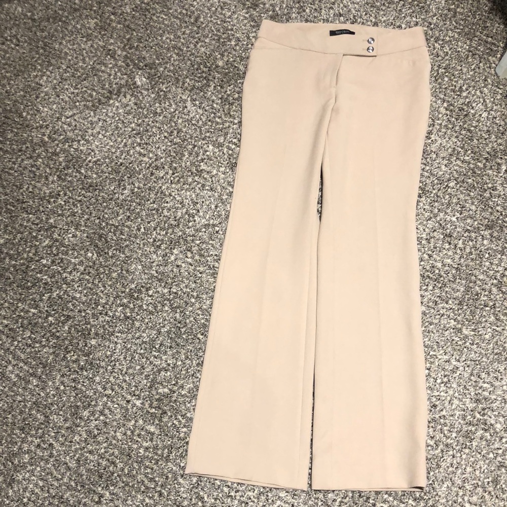 Dress pants! 4S beige modern boot cut